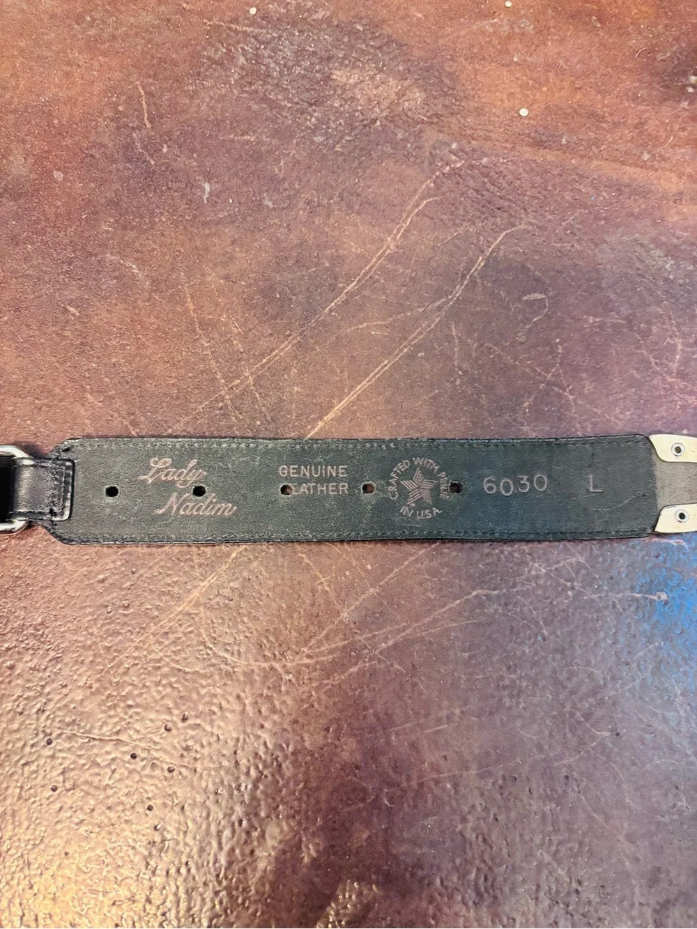 Black Leather Western Concho Belt with Silver Accents
